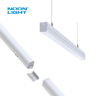 White Powder Painted Steel Linear LED Strip 100-277VAC With Bi-Level Sensor